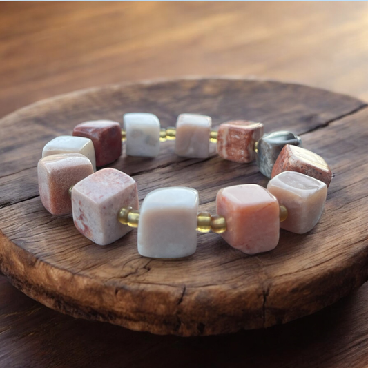 Coral Jade Bracelet