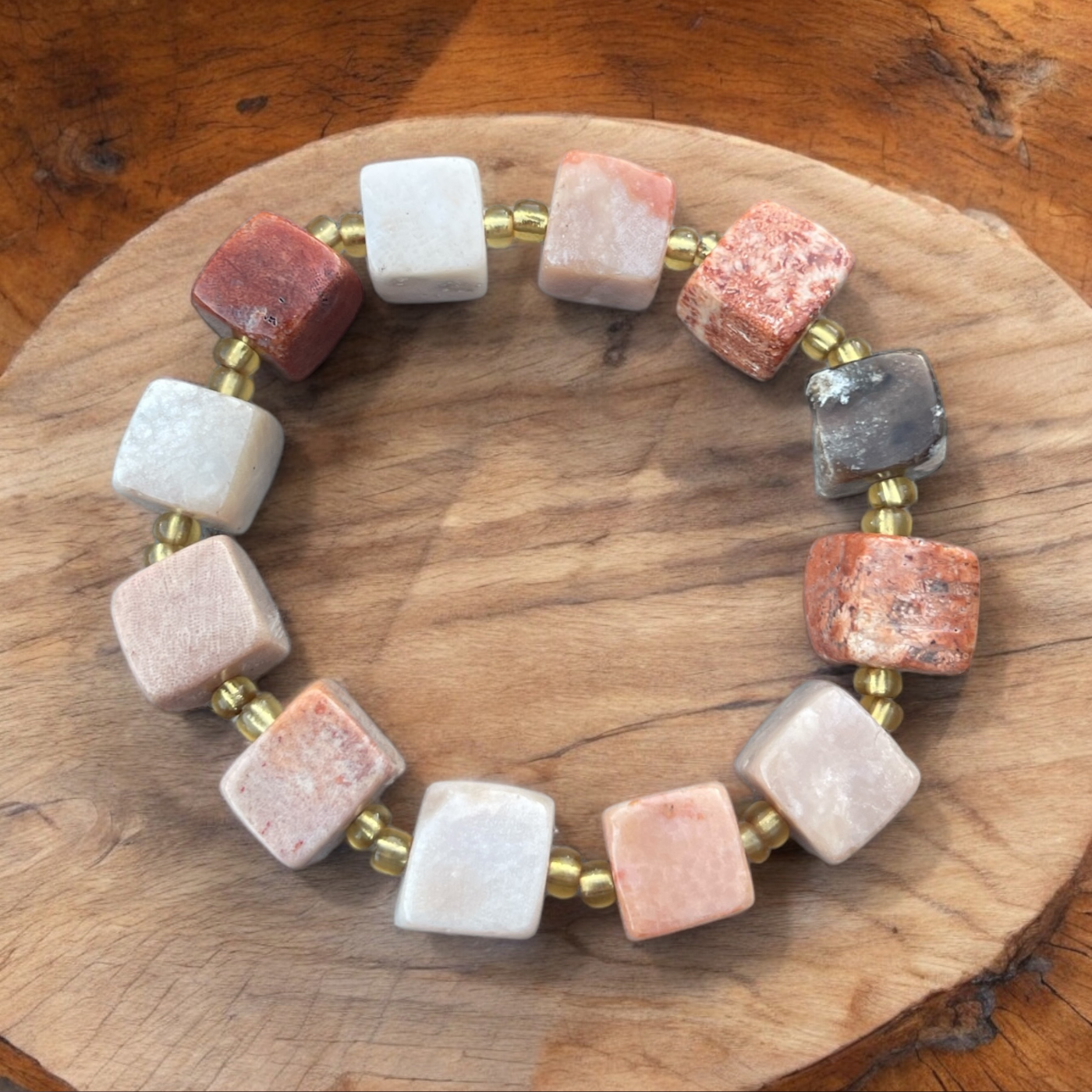 Coral Jade Bracelet