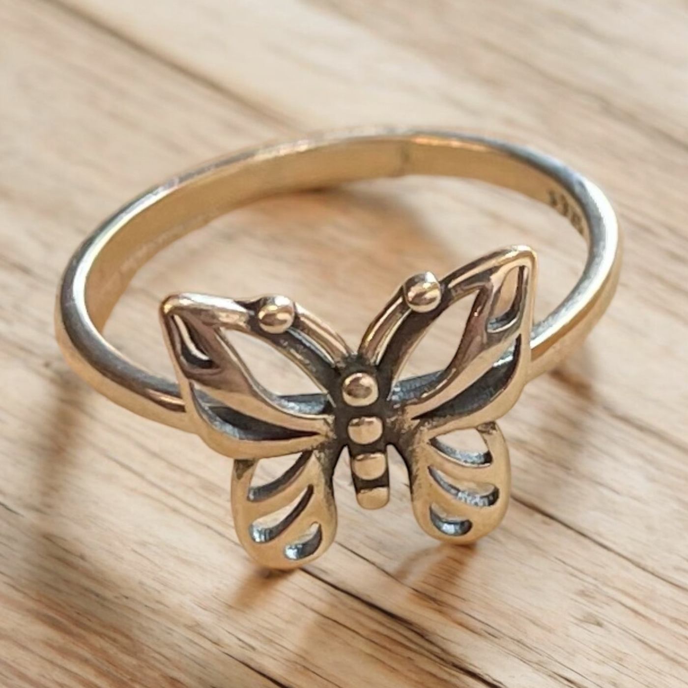 Sterling Silver Butterfly Ring