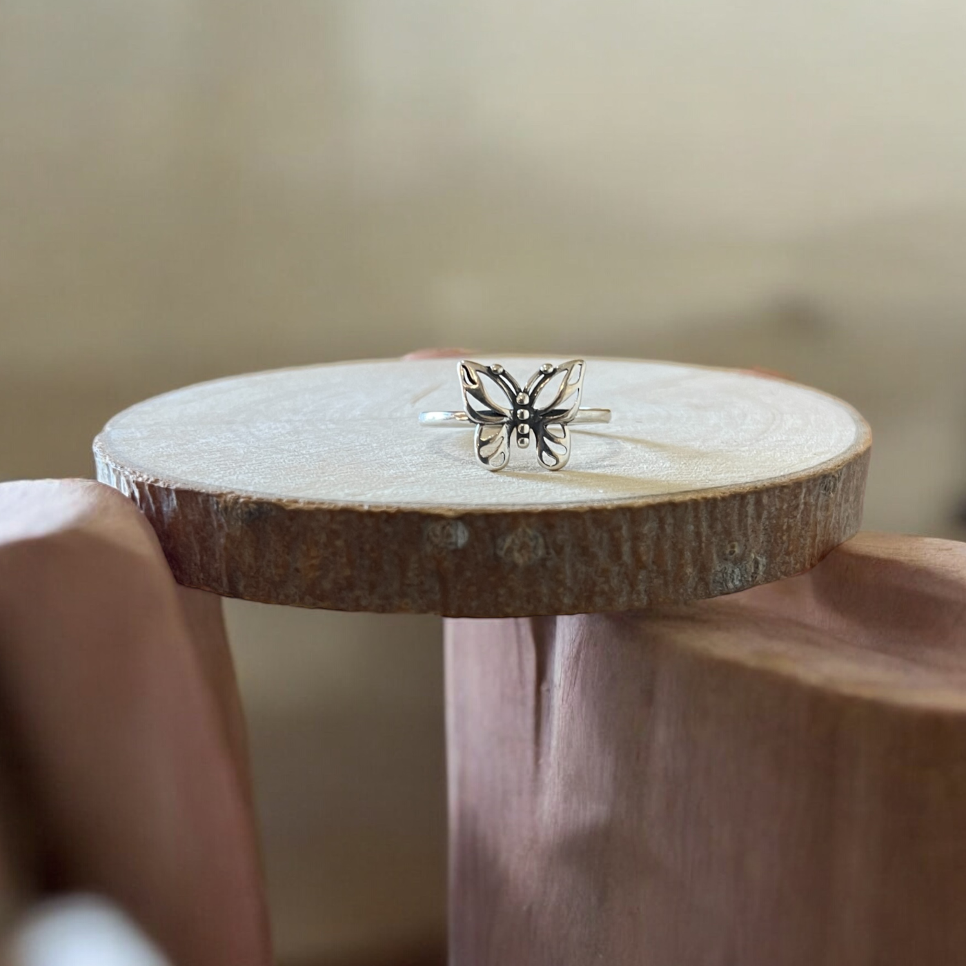 Sterling Silver Butterfly Ring